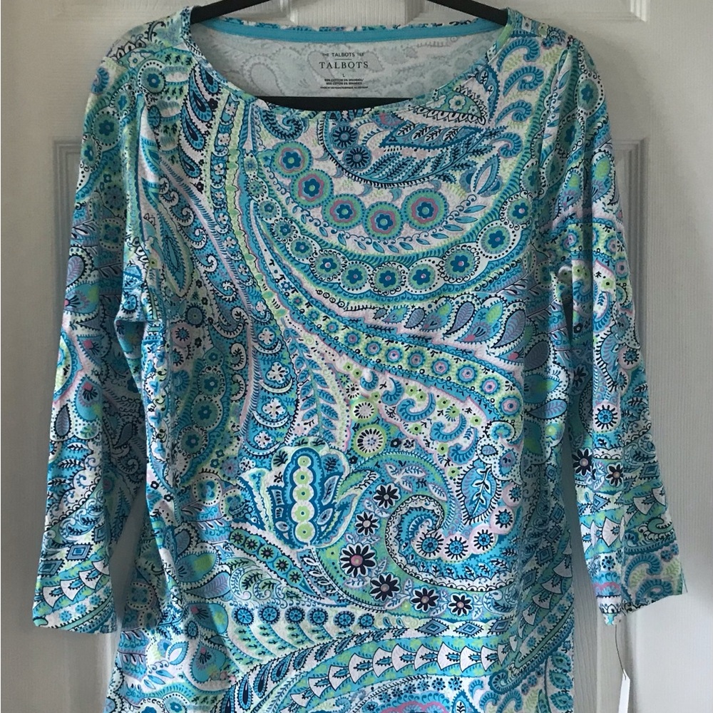 Talbots Women's Paisley Top
